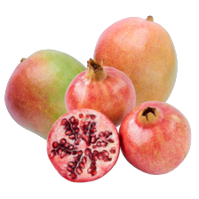 Granaatappel of eetrijpe mango